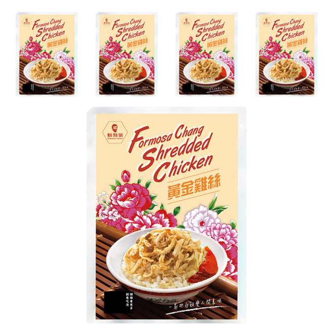 鬍鬚張 黃金雞絲, 300g, 5包