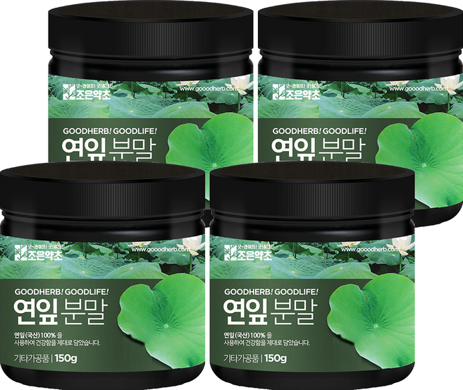 조은약초 연잎분말, 4개, 150g