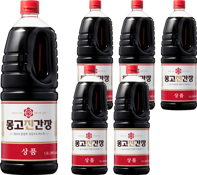 몽고진간장 상품, 6개, 1.8L