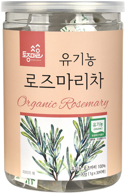 토종마을 유기농 로즈마리 허브차 티백, 1g, 30개입, 1개