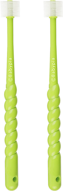 예꼬맘 360도 2단계 유아 칫솔, 그린, 1개입, 2개