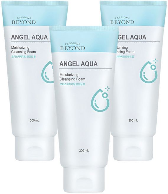 비욘드 엔젤아쿠아 모이스처 클렌징폼, 300ml, 3개