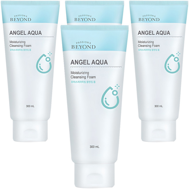 비욘드 엔젤아쿠아 모이스처 클렌징폼, 300ml, 4개