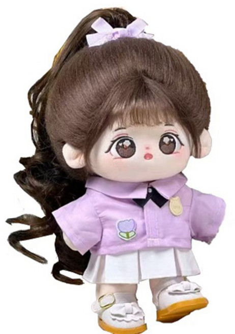 MochaDoll 棉娃娃衣 粉彩鬱金香校園風, 1個, 20cm, 紫色