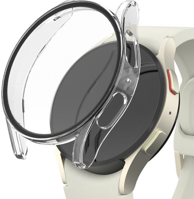 신지모루 풀커버 일체형 SF코팅 강화유리 액정보호 케이스, 크리스탈 클리어, 1개