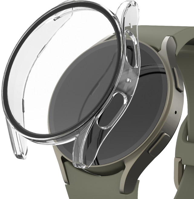 신지모루 풀커버 일체형 SF코팅 케이스, 크리스탈 클리어, 1개