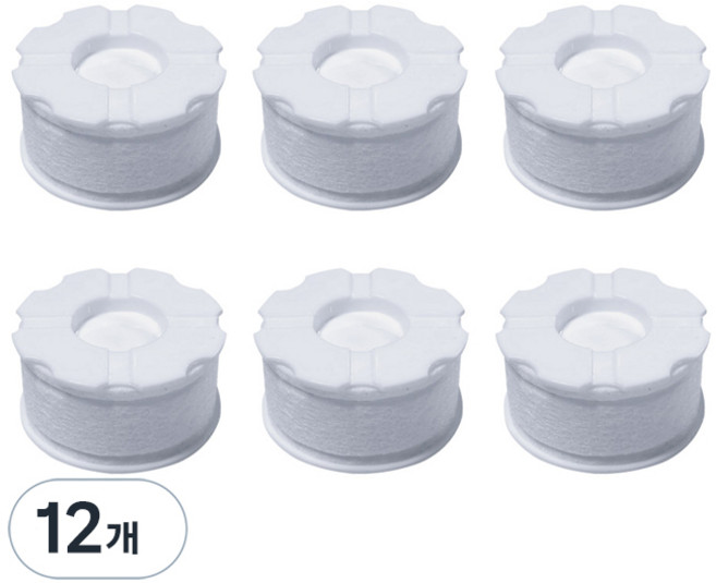 필터클래스 바디럽 퓨어썸 세면대 호환 염소필터, 12개, 무향