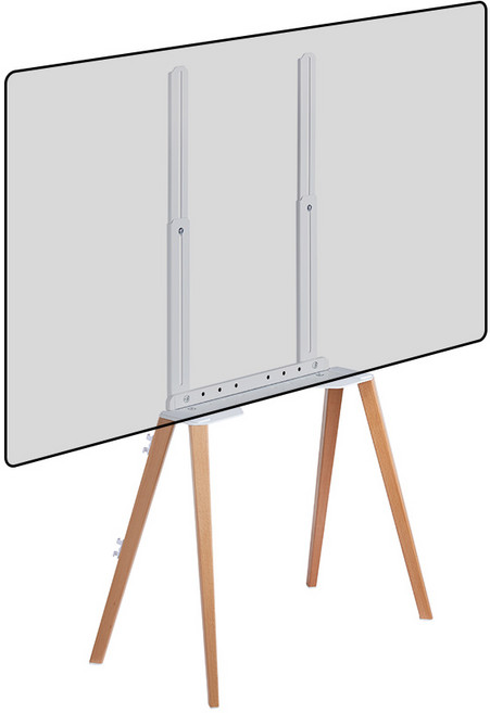 LDL MOUNT 緊貼牆面畫架型電視架 相容三星LG 電視立架 白色, APL-FS44W, 1個