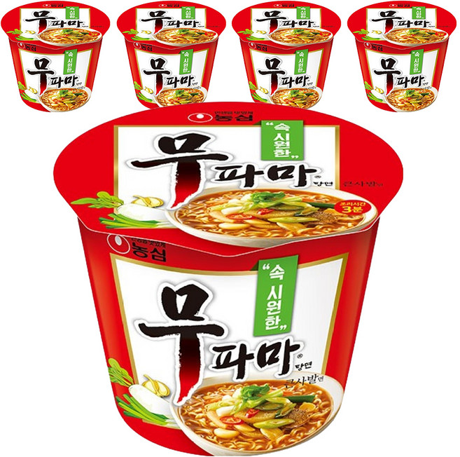 무파마탕면 큰사발면 112g, 5개