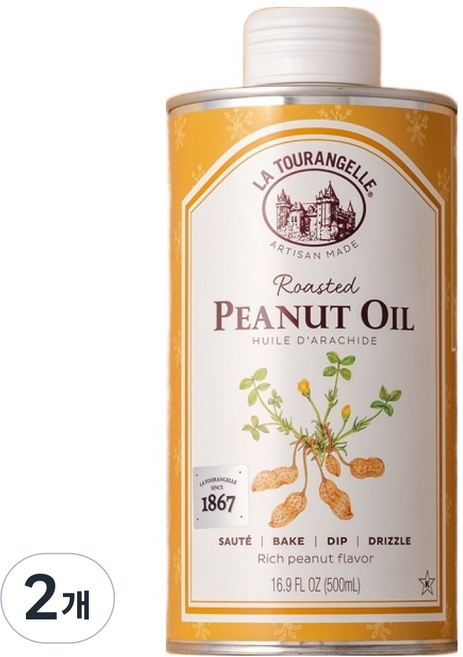 라투랑겔 땅콩 오일, 2개, 500ml