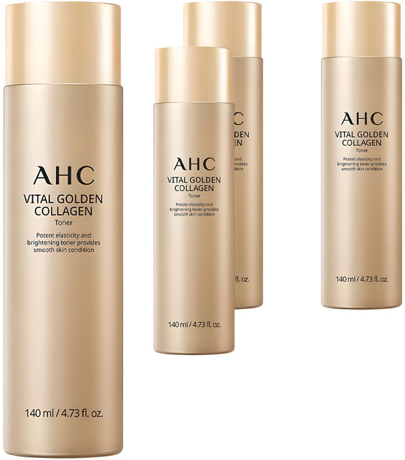 AHC 活力黃金膠原蛋白化妝水, 140ml, 4瓶