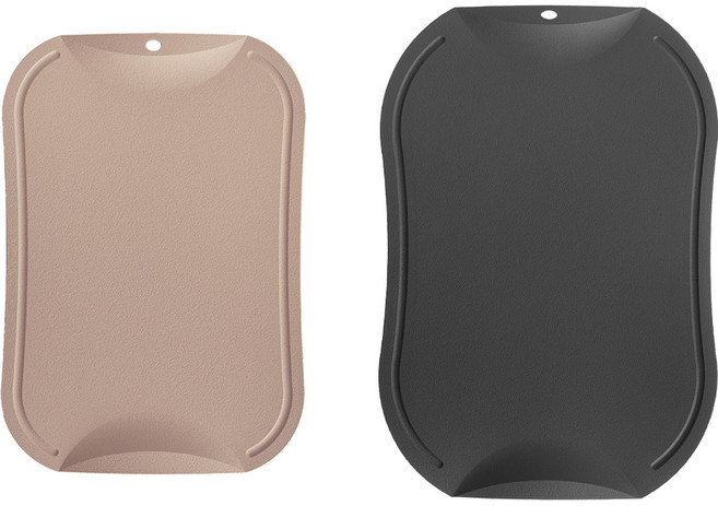 도블레 칼집 안나는 항균 도마 2종 세트, 살몬, 차콜, 1개