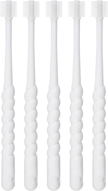 예꼬맘 360도 1단계 영유아칫솔, 화이트, 1개입, 5개