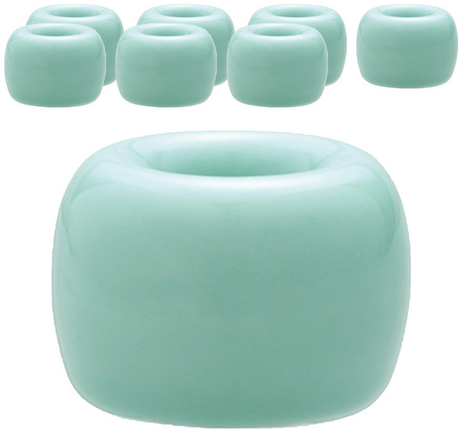 블럭마트 도자기 칫솔꽂이, 민트, 8개