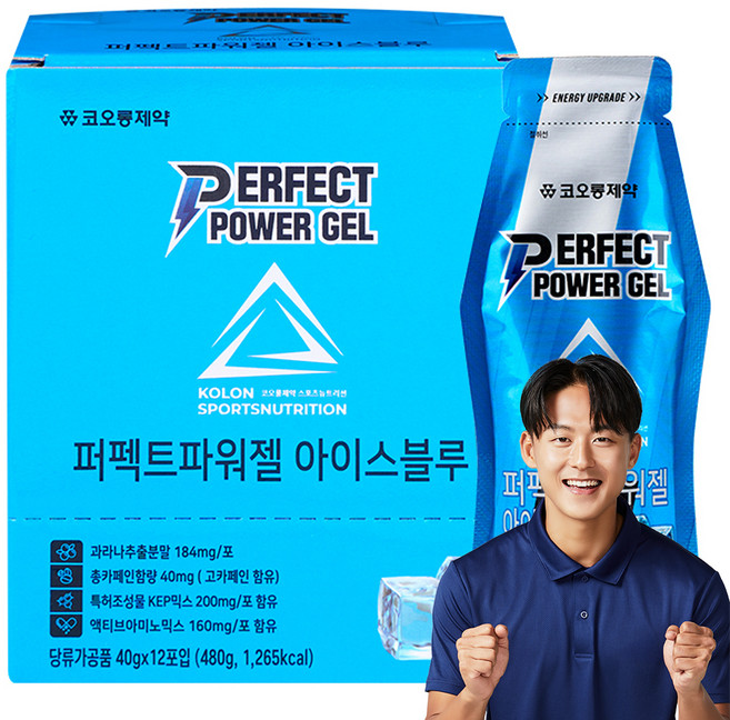 코오롱제약 퍼펙트 파워젤 아이스블루, 12회분, 1개