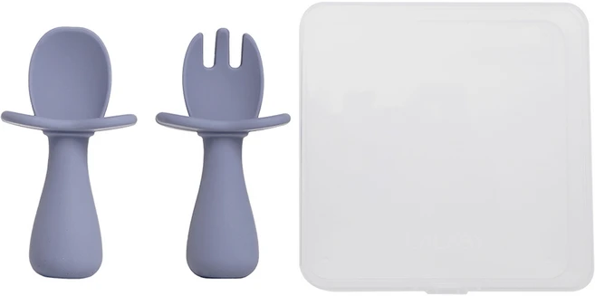 랄라비 아이주도 스푼 포크 세트, 라벤더, 단품, 1세트 - 쿠팡