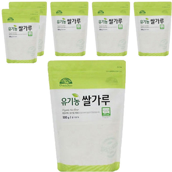 OrganicStory 유기농 쌀가루, 500g, 6개
