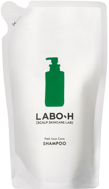 라보에이치 탈모증상완화 약산성 두피강화 비건 샴푸 리필팩, 400ml, 1개
