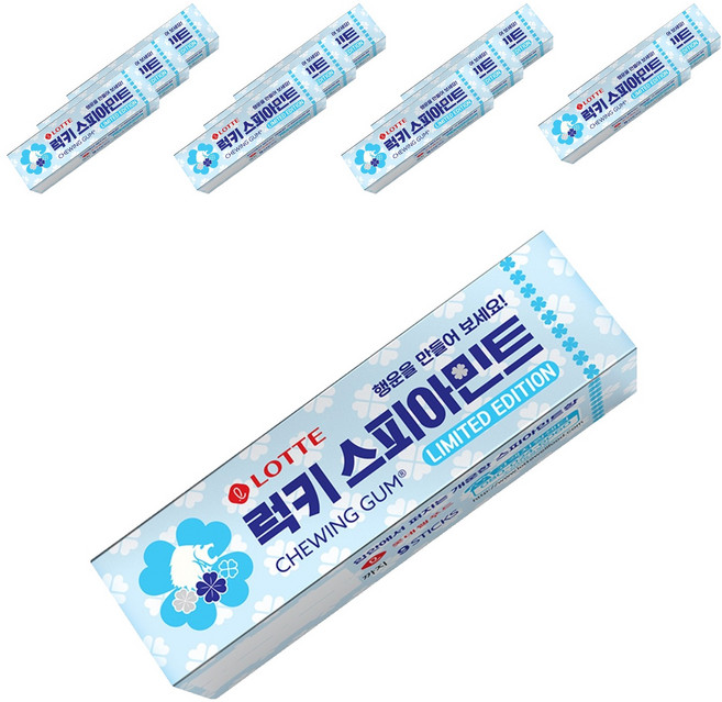 롯데웰푸드 스피아민트 껌, 26g, 12개