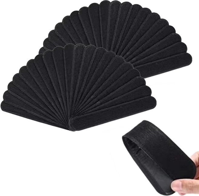 요모픽 셔츠 모자 얼룩방지 땀흡수 캡가드, 블랙, 50개