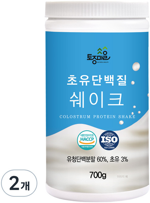 토종마을 초유 단백질 쉐이크, 2개, 700g