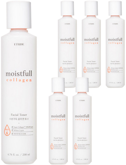 에뛰드 New 수분가득 콜라겐 토너, 6개, 200ml