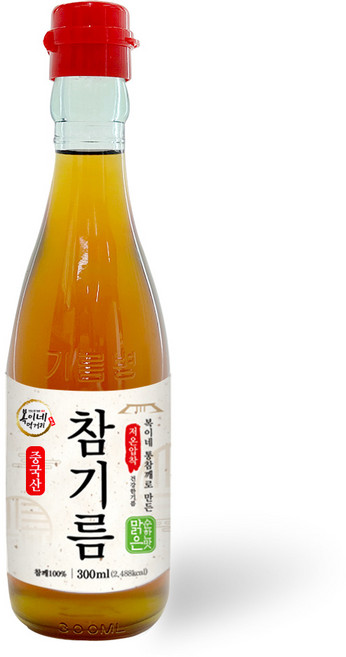 복이네먹거리 통깨로 만든 저온압착 순한맛 맑은참기름, 300ml, 1개