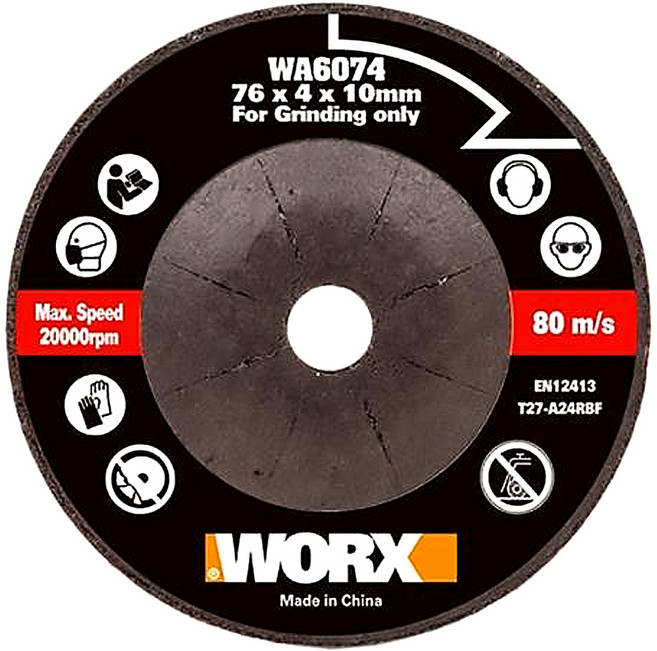 WORX 威克士 台灣公司貨 金屬切割 打磨研磨鋸片WA6074 76mm, 1個
