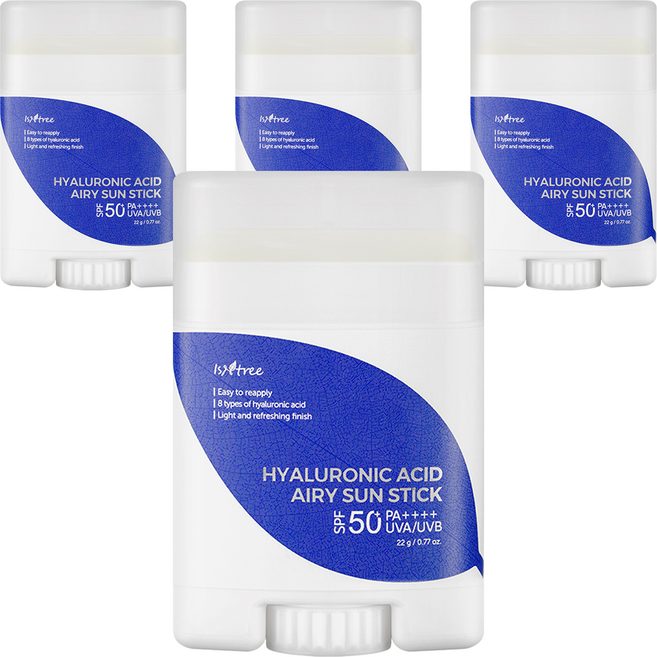 이즈앤트리 히아루론산 에어리 선스틱 SPF50+ PA++++, 22g, 4개