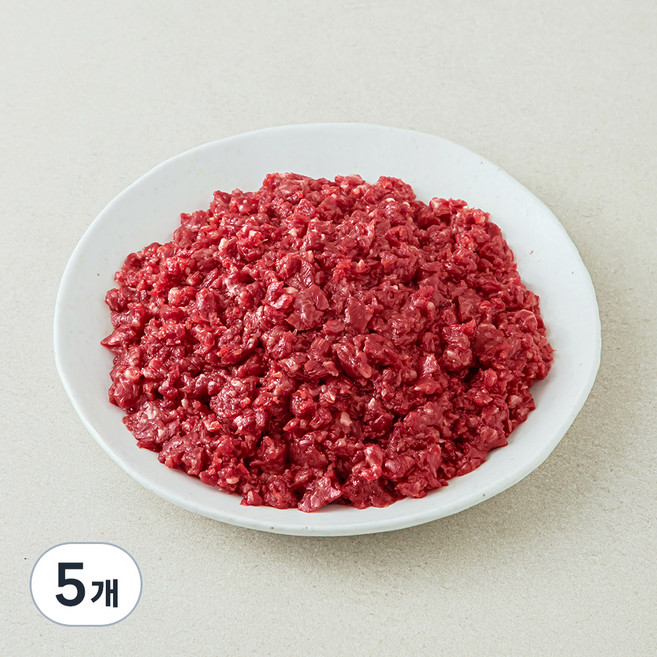 한우 1등급 다짐육 (냉장), 300g, 5개
