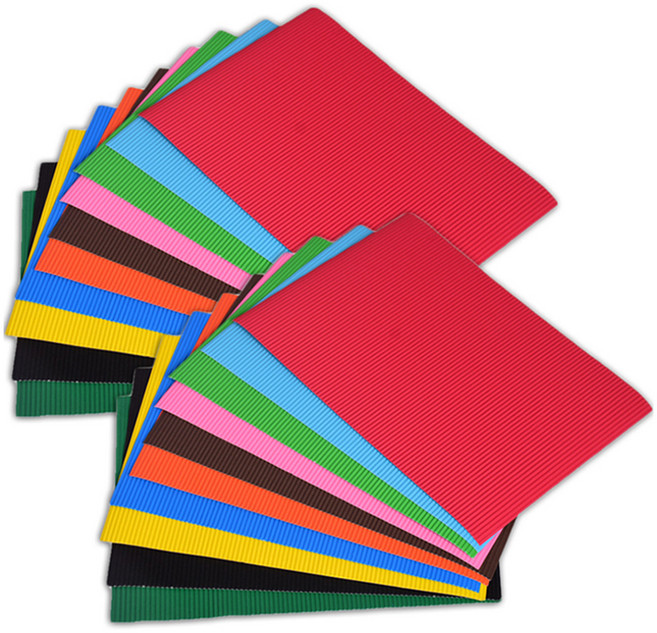 마다꾸미 컬러 골판지, 24 믹스컬러, 20개