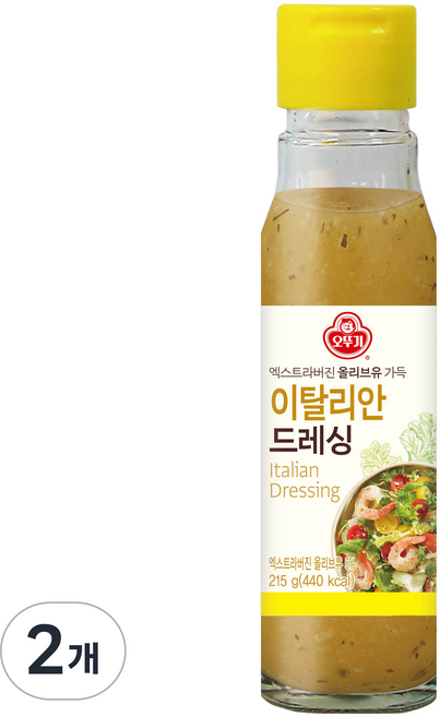 오뚜기 이탈리안 드레싱, 215g, 2개