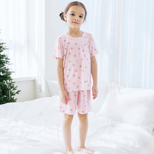 메이키즈 여아용 핑키체리 5부모달 상하 세트