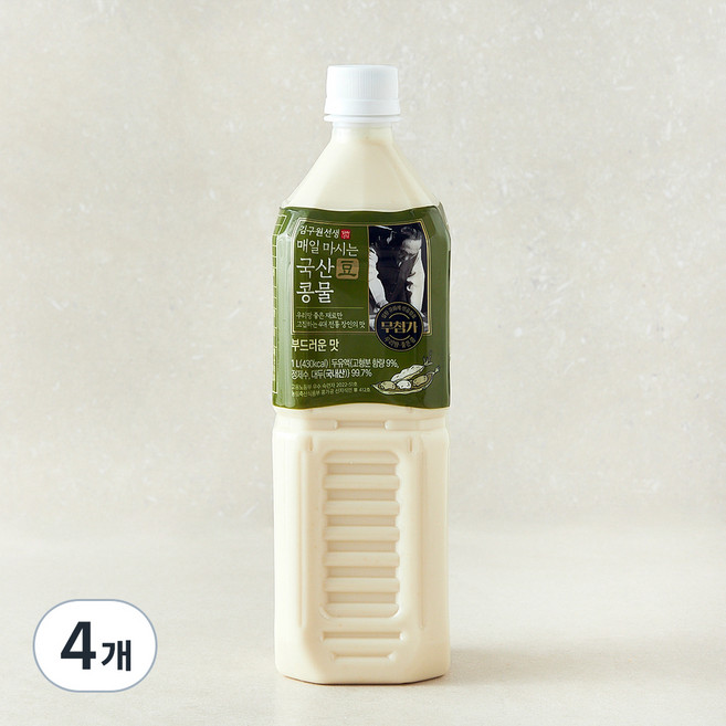 김구원선생 매일 마시는 국산 콩물, 1L, 4개