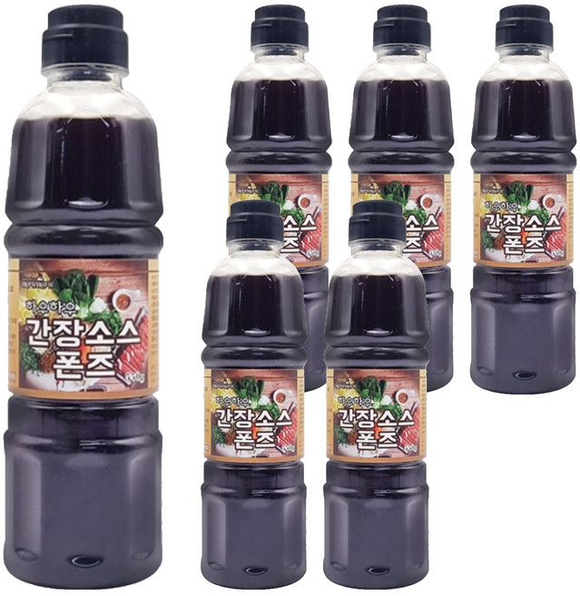 Hao Hao 醬油柚子醋醬, 550g, 6個