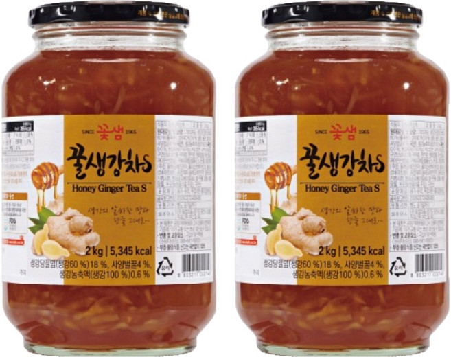 꽃샘 꿀생강차 에스, 2kg, 1개입, 2개