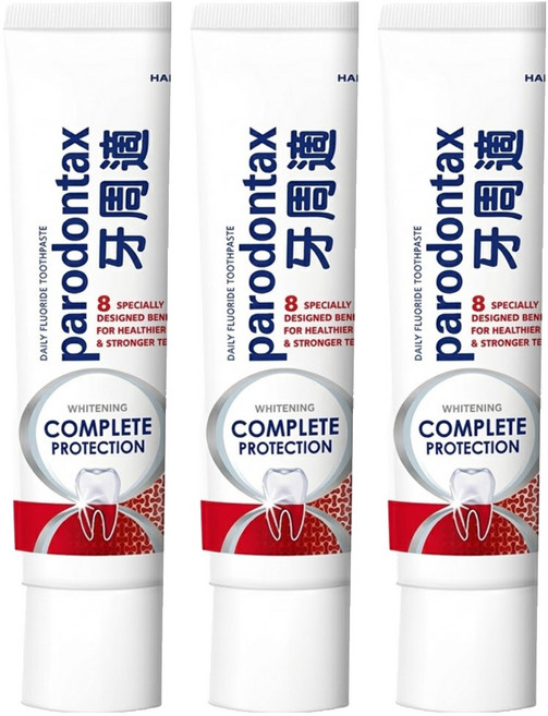 parodontax 牙周適 固齒護齦亮白牙膏, 80g, 3條