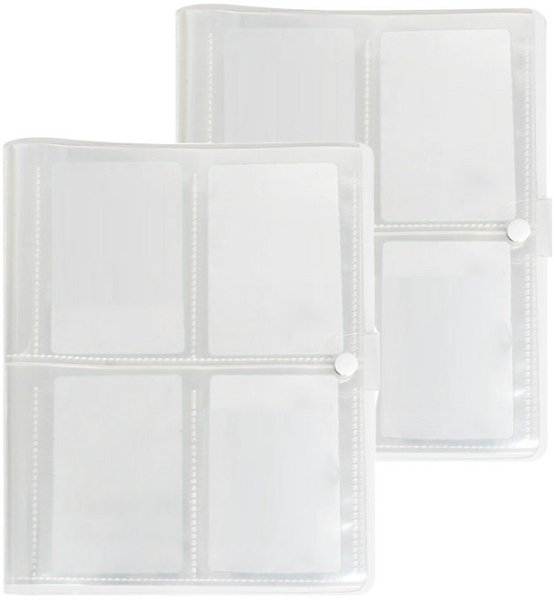 리코즈 포토카드 160포켓 콜렉트북 2p, 클리어 화이트, 20매