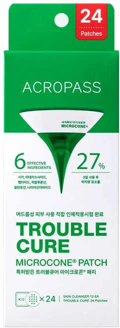 아크로패스 트러블큐어 24p + 스킨 클렌저 12p 스팟패치 세트, 1세트 - 쿠팡