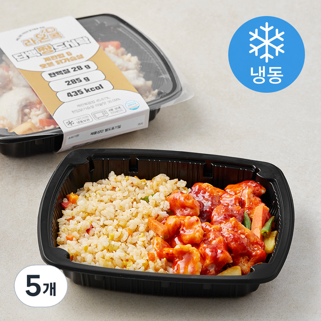 라온콕 단백짱 계란밥 & 매콤오븐닭가슴살 (냉동), 285g, 5개