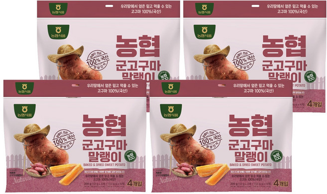 농협식품 군고구마말랭이, 200g, 4개