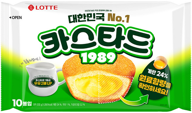 롯데카스타드 오리지널, 230g, 1개