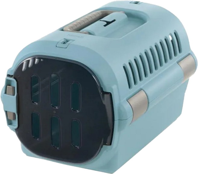 Richell 利其爾 Fine 外出提籠 超小型犬 小型犬適用, 1個, 藍色