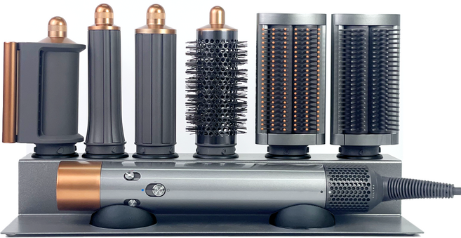 해안 호환용 헤어 드라이기 거치대 싱글 6cell, 메탈그레이 + 블랙, 1개