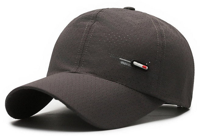 이람 운동용 메쉬 스포츠 모자, 다크그레이, 1개