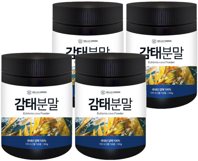 헬로우그린 국산 감태 분말 가루, 300g, 4개