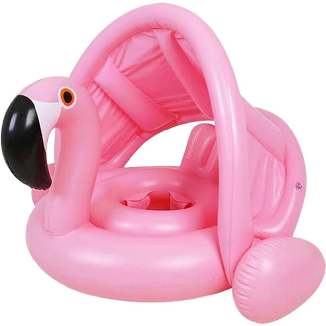 써니워터 플라밍고 유아 그늘막 보행기 튜브, 1개