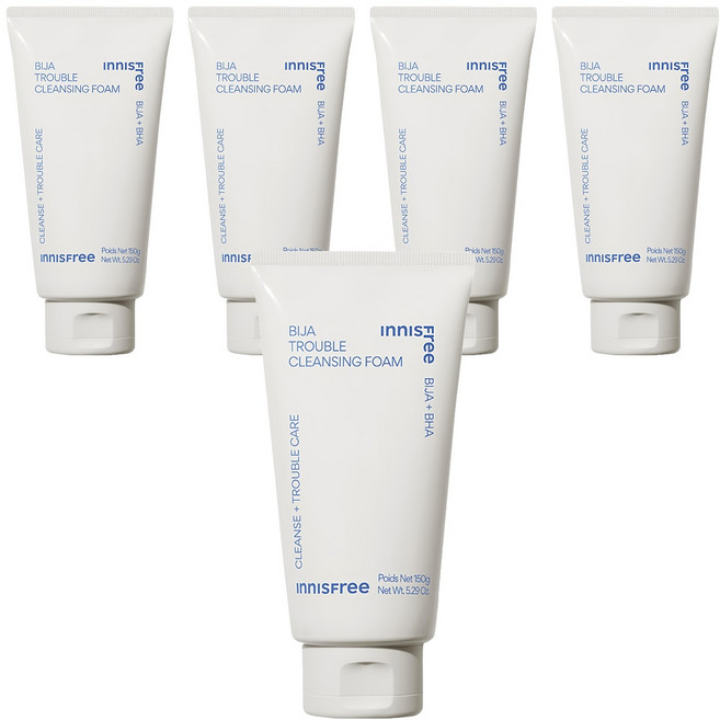 INNISFREE 台灣公司貨 香榧鬥荳潔面乳, 150g, 5條