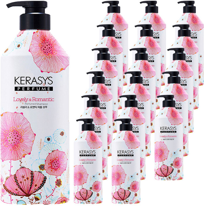 케라시스 러블리 앤 로맨틱 퍼퓸샴푸 꽃향, 18개, 980ml