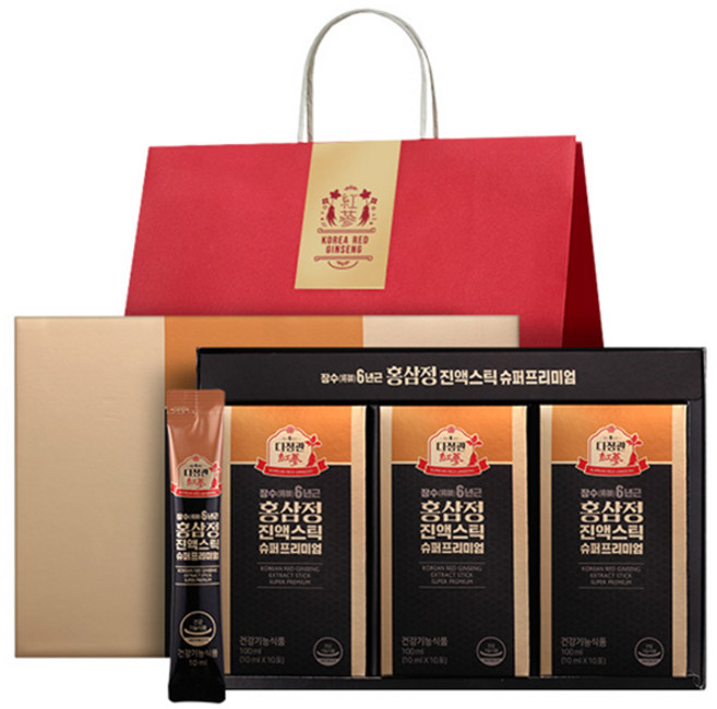 다정관 장수 6년근 홍삼정 진액스틱 슈퍼 프리미엄, 300ml, 1개